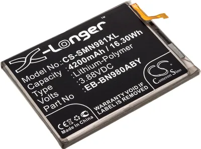 Image de TECHTEK Batterie compatible avec [Samsung] Galaxy Note 20, Galaxy Note 20 5G, SM-N9810, SM-N981A, SM-N981B/DS, SM-N981N, SM-N981P, SM-N981R4, SM-N981