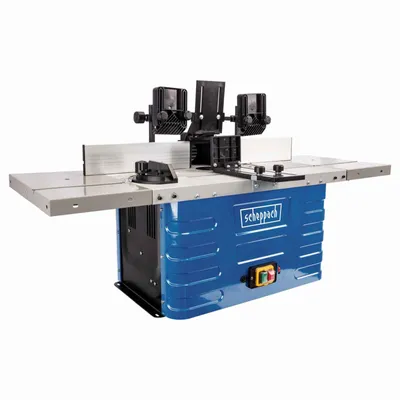 Produktbild von Scheppach Fräsmaschine HF60 | 230V 1500W | Spannzangen 6/8/12mm | Spindelhöhe max. 40mm | 11500 bis 24000 min-1 | inkl. Tischverbreiterungen