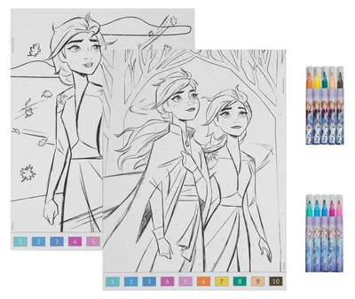 Immagine prodotto di Set "Colora con i numeri" Frozen