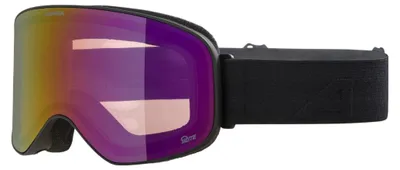 Produktbild von Alpina Sports Slope Q-Lite, doppelte Scheibe, Schwarz, Thermoplastische Polyurethane (TPU), Unisex, Sphärisches Brillenglas, Schwarz