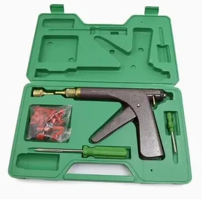 Produktbild von Reifenreparatur-Set mit Pilzstopfen, Reifenreparaturwerkzeug für schlauchlose Reifen, für Auto, Motorrad, Fahrrad und SUV