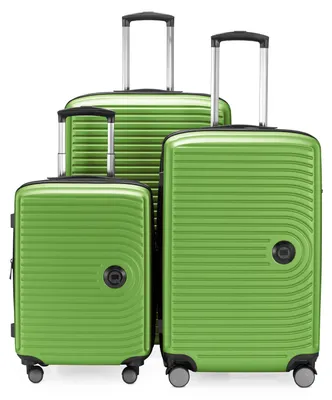 Produktbild von HAUPTSTADTKOFFER - Mitte - Koffer-Set 3 Trolley Hartschale, TSA, XXL Erweiterung, 4 Rollen (S, M & L),Apfelgrün