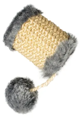 Image de Jouet pour chat Duvoplus Cushy Fass mit Ball - grau