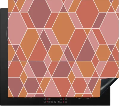 Obrázek produktu pro KitchenYeah® Kryt varné desky geometrie - mozaika - vzor, 59x51cm, dekorace do kuchyně, keramický kryt varné desky, kryt varné desky