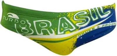 Image de Turbo Brasil Slip de bain Vert L Hommes Vert L