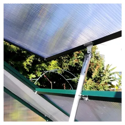 Produktbild von Aluminium Gewächshaus 250x310 cm - 7,75 m² mit Fundament - 6mm Verglasung, grün, Garten Pflanzenhaus 11,58m³