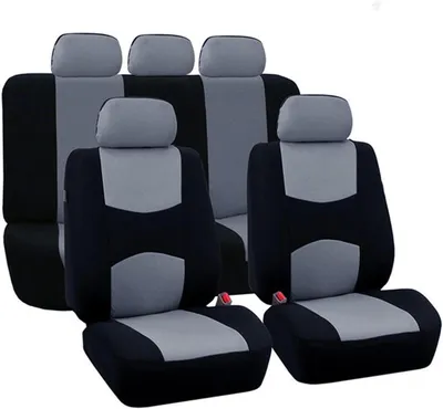 Produktbild von Autositzbezüge universal 5-Sitzer, für Vordersitze und Rücksitze, grau, für Auto