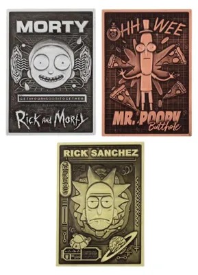 Produktbild von Rick & Morty Digiplates Smartphone-Ständer Generation 1 Starter Pack