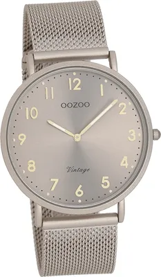 Produktbild von Oozoo Damen Herren Armbanduhr beige Analog Vintage Series Metallarmband D2UOC20380