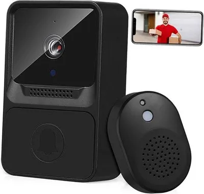 Image de Caméra de vidéosurveillance avec connexion sans fil pour plusieurs utilisateurs, noire