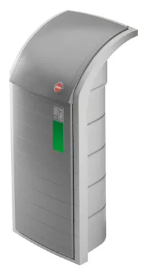 Produktbild von Hailo ProfiLine WSB Design XXXL Wertstoffsammler - schlagbeständiger 120 Liter Wertstoffbehälter für Gewerbe und Industrie - mit Stabiler Müllsackhalterung und extra großer Einwurfklappe - Staubgrau