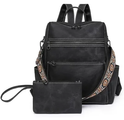 Immagine prodotto di Zaino impermeabile Damen, con protezione antifurto, multifunzione e versatile, colore nero, dimensioni 33x38x13 cm