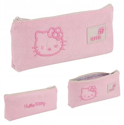 Obrázek produktu pro Růžová jednokomorová taštička na psací potřeby pro holčičky Hello Kitty Kite