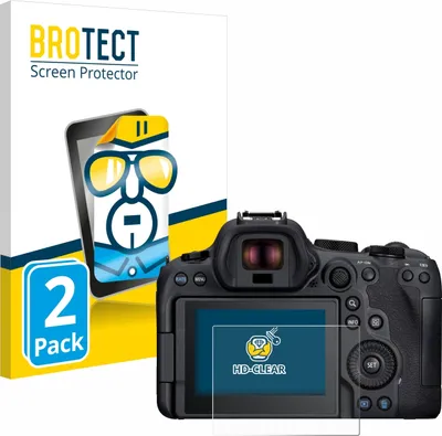 Produktbild von 2x Für Canon EOS R6 Mark II Schutzfolie BROTECT Displayschutz Display Schutz Folie Klar Transparent