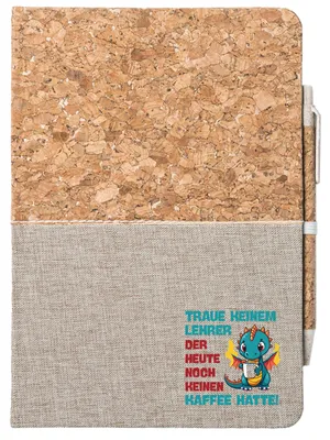 Produktbild von Huuraa Notizbuch A5 Lehrer trauen noch keinen Kaffee hatte 80 Blatt inkl. Kugelschreiber Tagebuch Geschenkidee