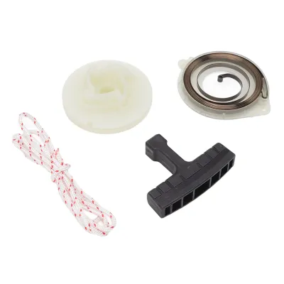 Image de Kit de poulie de démarrage,Kit de ressort de poulie de démarrage,Ressort de poulie de démarrage,Corde de poignée de poulie de démarrage,Kit de poulie de démarrage,Poulie de démarrage pour Husqvarna,Pièces détachées pour tronçonneuses
