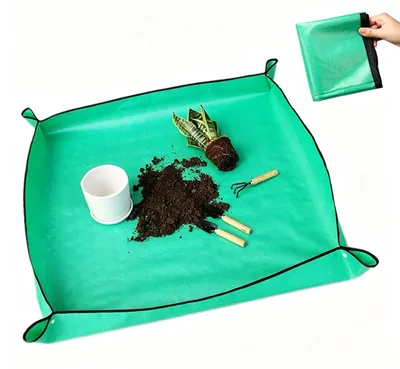 Imagen del producto de Alfombra vegetal impermeable, de 150 x 100 cm, plegable, para balcón