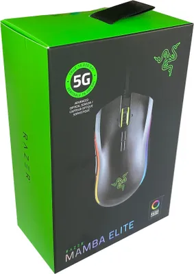 Zdjęcie produktu dla Razer Mamba Elite, Po prawej stronie, Optyczny, USB Typu-A, 16000 DPI, Czarny