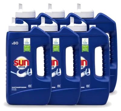 Produktbild von 6 x Sun Classic Geschirrspülpulver - 1,36 kg - Vorteilspackung - 6 Stücke