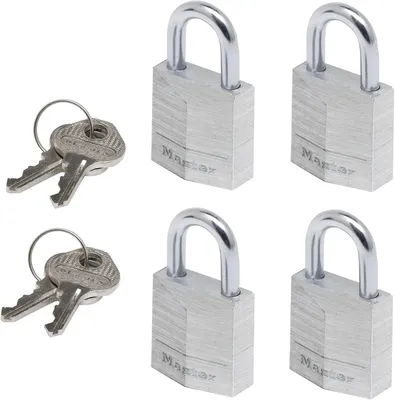 Produktbild von Vorhängeschloss gleichschließend Silber Schlüsselschloss