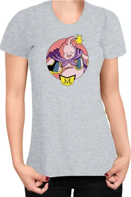 Produktbild von Damen T-Shirt Dragon Anime Manga Ball Z Majin Boo 02, Lady XS / Grau