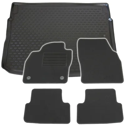 Produktbild von Gummi-Kofferraumwanne + Fußmatten Set für Seat Arona KJ, Bj. 11/2017-