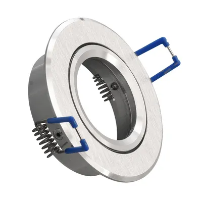 Produktbild von 6 x Eleganter LED Einbaustrahler HMZ-5103-AB Rund in Alu Gebürstet GU10 IP20