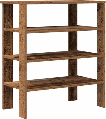 Produktbild von vidaXL Schuhregal Altholz-Optik 61x32x70 cm Holzwerkstoff
