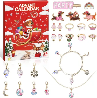 Image de Calendrier de l'Avent 2026 pour enfants et filles - Calendrier de compte à rebours de 24 jours pour Noël