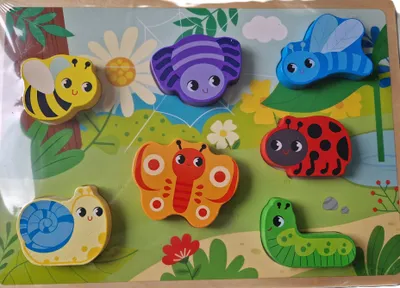 Produktbild von Puzzle - Holzpuzzle - Kinder - Kleinkinder - Spielen - Lernen