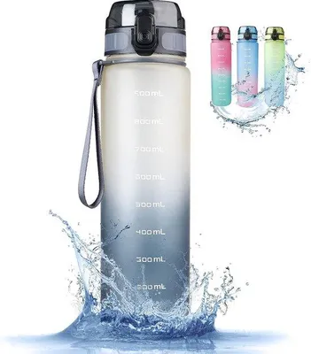 Produktbild von Famanu Sportflasche 1 Liter - BPA-freies Tritan für Sport und Outdoor