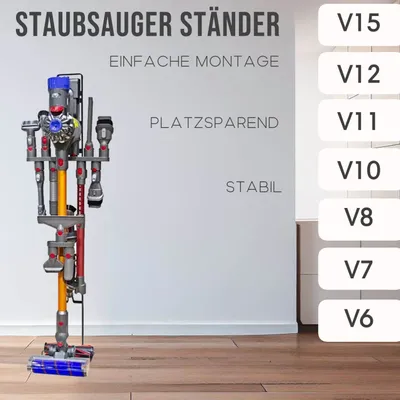 Immagine prodotto di Supporto per Dyson per aspirapolvere cordless V15s V12 V11 V8 V7 V6