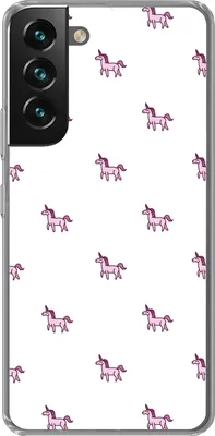 Produktbild von MuchoWow® Handyhülle Schutzhülle Hülle für Telefoonhoesje Samsung Galaxy S22 Plus Mädchen - Einhorn - Rosa - Muster - Mädchen - Kind - Kinder Silikon Softcase Handy Hülle - Schutzabdeckung