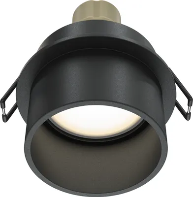 Zdjęcie produktu dla Lampa wpuszczana, czarna, gniazdo GU10, średnica 6,8 cm