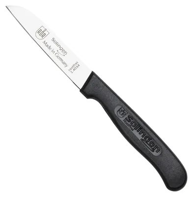 Produktbild von RÖR Küchenmesser mit Kunststoffgriff in schwarz - 17 cm - zum Schneiden von Obst und Gemüse - 10165