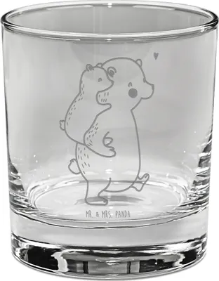 Produktbild von Mr. & Mrs. Panda Tumbler Papa Bär - Transparent - Geschenk, Sohn, Vatertag, Glas, Opa, Whiskey, Geburtstag, Whiskeyglas, Scotch, Whiskyglas