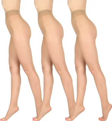 Produktbild von Bananalu zehnfreie Strumpfhose extra dünn 8 Den Toeless transparent Summer Toe 8 Natural S / 3er Set