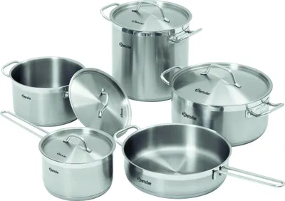 Produktbild von Bartscher A130442, Edelstahl, Stahl, Silber, Gas, Induktion, 16 cm, 18 cm