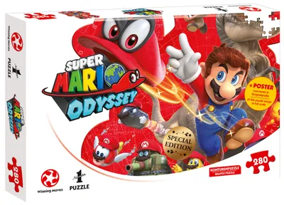 Produktbild von Puzzle Super Mario Odyssey Mario and Cappy 280 Teile 48 x 34 cm