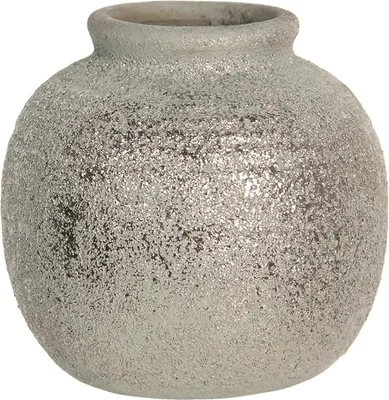 Produktbild von Clayre & Eef Vase 8 cm Grau Keramik