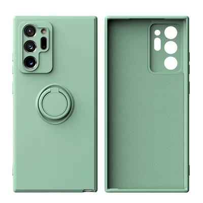 Obrázek produktu pro Galaxy Note 20 Ultra Pouzdro, s prstencovým držákem a stojánkem, odolné proti poškrábání, měkký silikon pouzdro pro Samsung Galaxy Note 20 Ultra 5G Tyrkysový