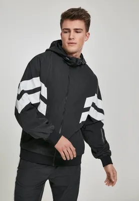 Produktbild von Urban Classics - Crinkle Panel Track Jacket schwarz - L