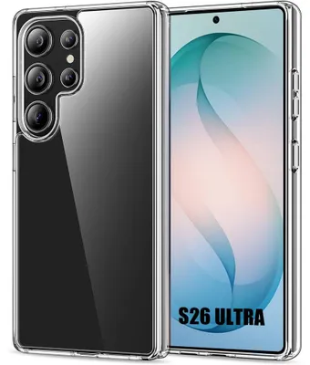 Image de Coque pour Samsung Galaxy S26 Ultra, Protection Silicone Transparent Antichoc Anti-Rayures Slim Léger