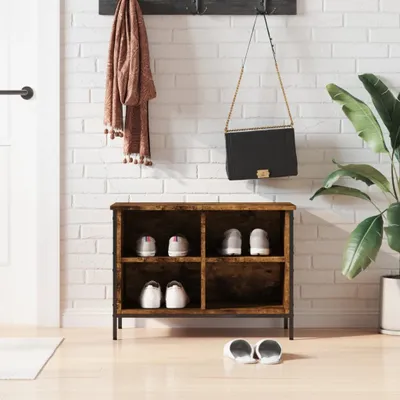 Produktbild von [Home] Schuhregal Räuchereiche 69x35x50 cm Holzwerkstoff , Neue Mode 2024 im häuslichen Leben