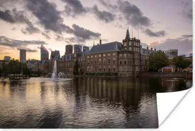 Produktbild von MuchoWow® Poster Den Haag - Innerer Gerichtshof - Wolken 120x80 cm - Bilder