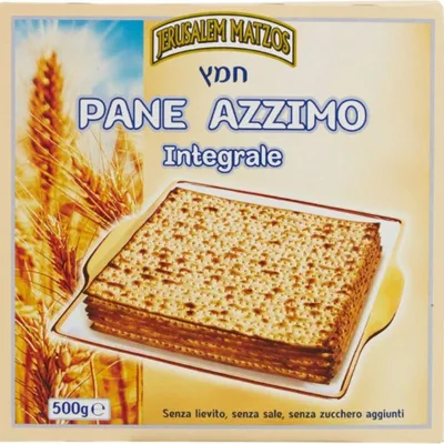 Zdjęcie produktu dla Chleb Przaśny Pełnoziarnisty Jerusalem Matzos 500 g