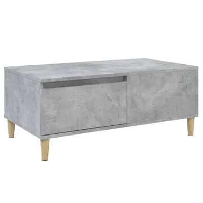 Zdjęcie produktu dla vidaXL Stolik kawowy betonowy szary 90x50x36,5 cm materiał drewnopochodny