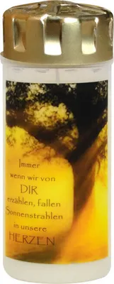 Produktbild von Trauerkerze AETERNA Grablicht "Immer wenn wir von Dir ..."