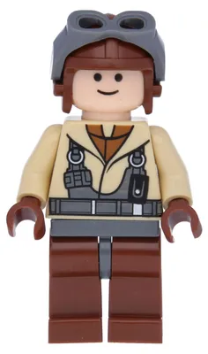 Obrázek produktu pro LEGO Minifigurka: Pilota z Naboo v hnědé bundě (sw0160) – nová