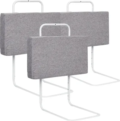 Immagine prodotto di Jopassy 3X 50cm Ringhiera letto bambini Altezza regolabile Ringhiera letto anticaduta Ringhiera lettino bambino per bambini o anziani Grigio